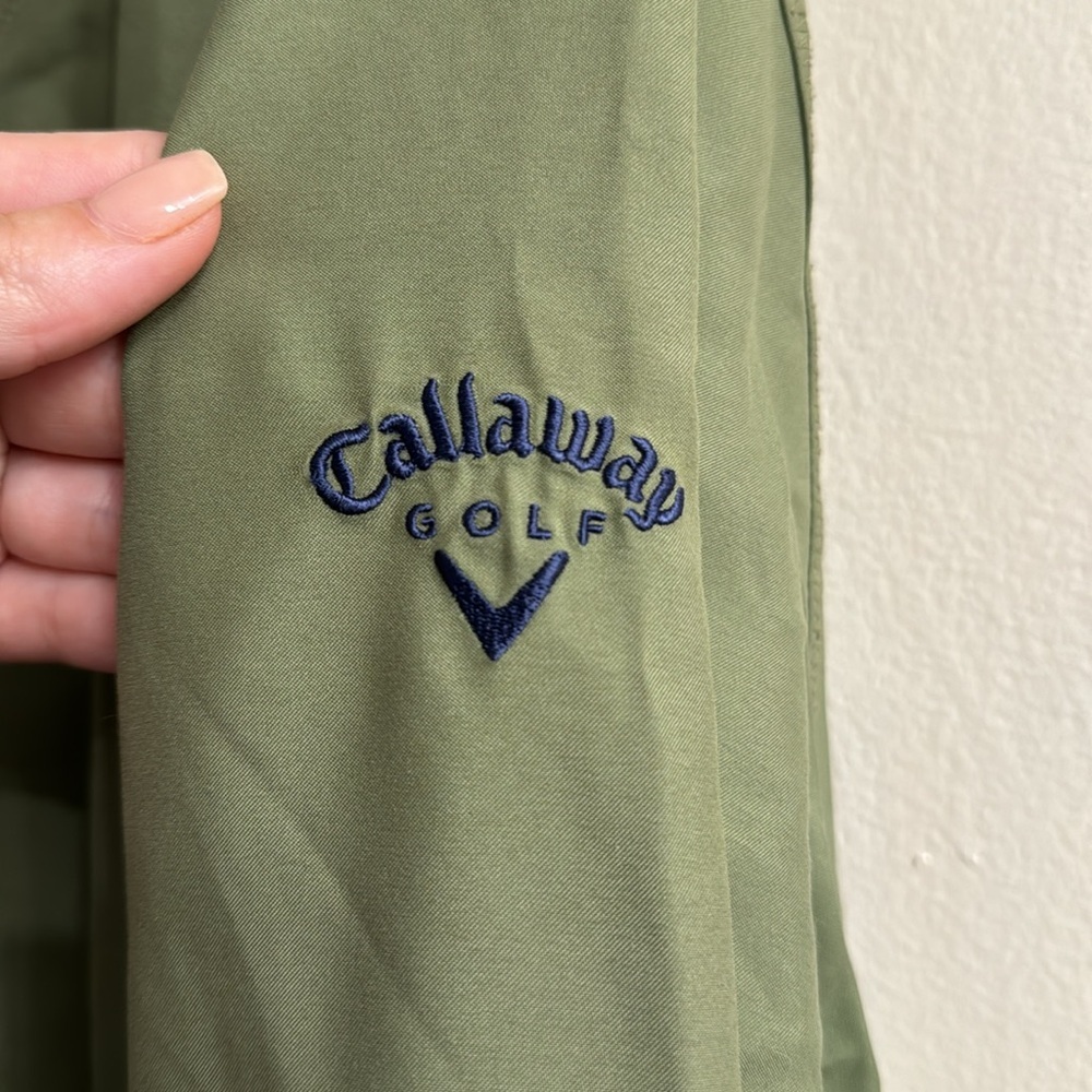 Callaway Men’s Green and Navy Golf Outdoor Pull Over Size L - Picture 2 of 5